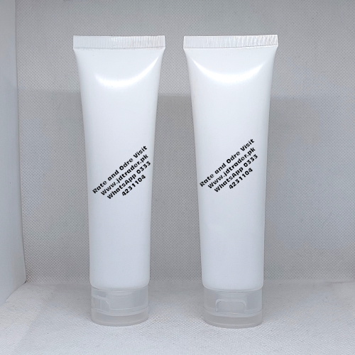 60ML WHITE TUBE WITH NATURAL FLIP CAP