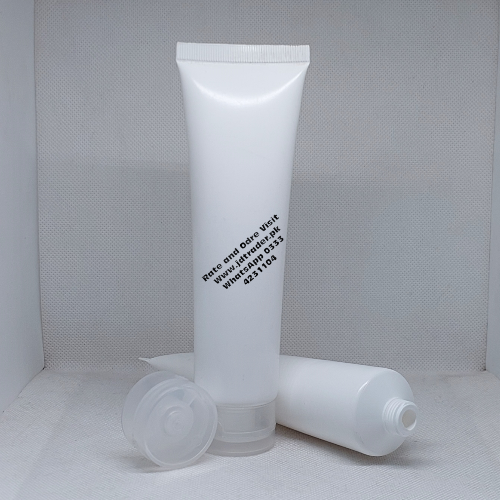 100ML WHITE TUBE WITH NATURAL FLIP CAP