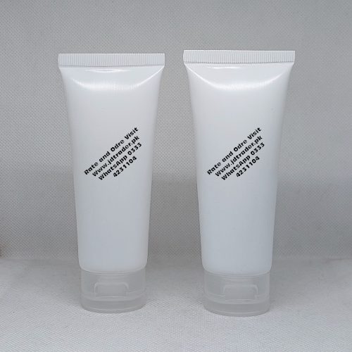 60ML WHITE TUBE WITH NATURAL FLIP CAP
