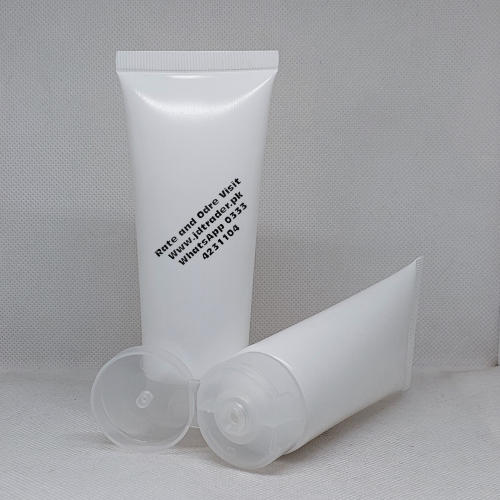 60ML WHITE TUBE WITH NATURAL FLIP CAP