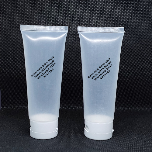 60ML NATURAL TUBE WITH WHITE FLIP CAP