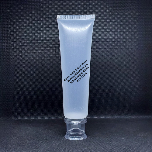 100ML NATURAL TUBE WITH SILVER FANCY CAP