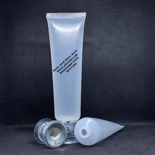 100ML NATURAL TUBE WITH SILVER FANCY CAP