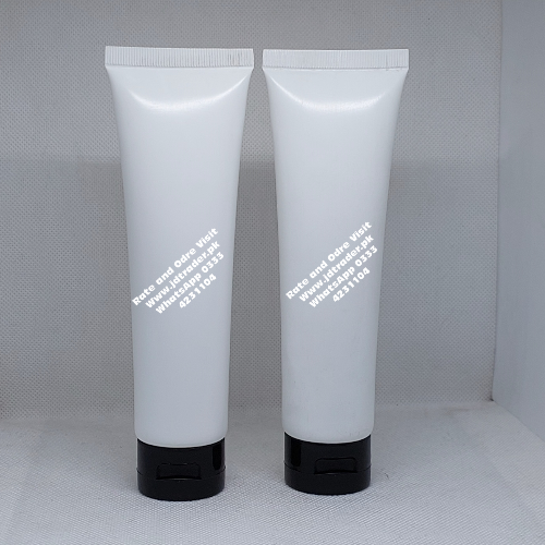 100ML WHITE TUBE WITH BLACK FLIP CAP
