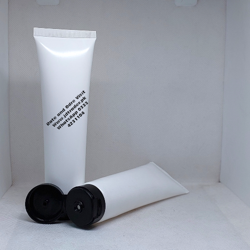 100ML WHITE TUBE WITH BLACK FLIP CAP