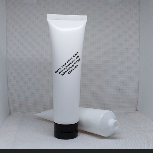 100ML WHITE TUBE WITH BLACK FLIP CAP