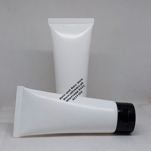 60ML WHITE TUBE WITH BLACK FLIP CAP