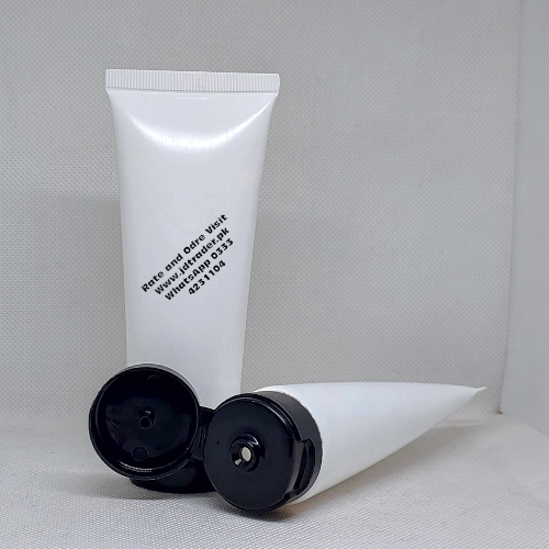 60ML WHITE TUBE WITH BLACK FLIP CAP