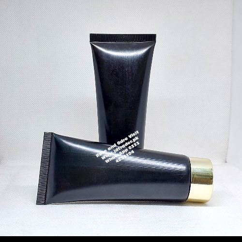 60ML BLACK TUBE WITH GOLDEN CAP