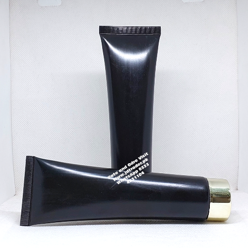 100ML BLACK TUBE WITH GOLDEN CAP