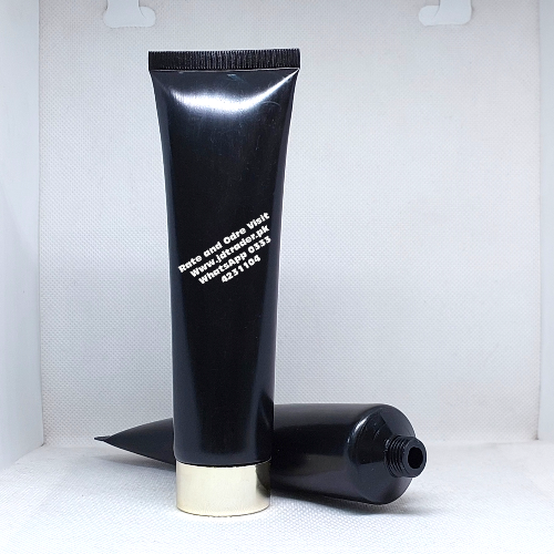 100ML BLACK TUBE WITH GOLDEN CAP