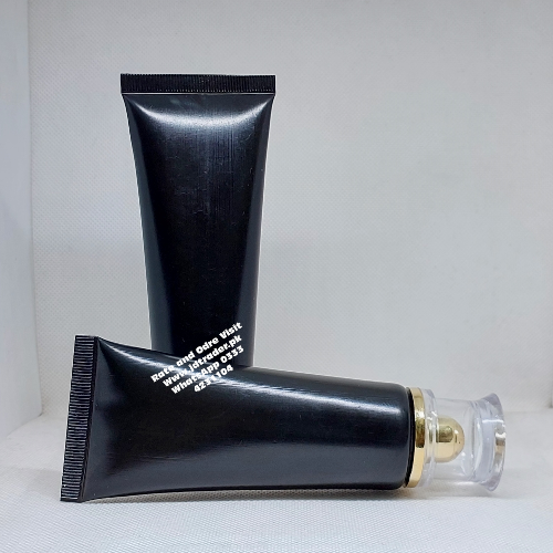 60ML BLACK TUBE WITH GOLDEN FANCY CAP
