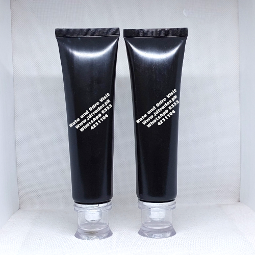100ML BLACK TUBE WITH SILVER FANCY CAP