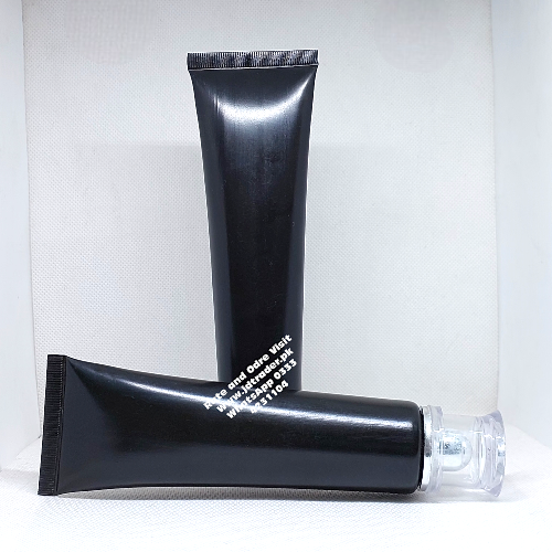 100ML BLACK TUBE WITH SILVER FANCY CAP