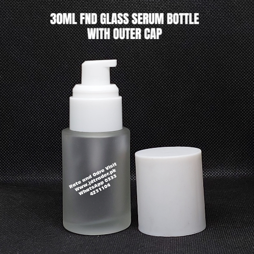 30ML FND GLASS SERUM BOTTLE WITH OUTER CAP