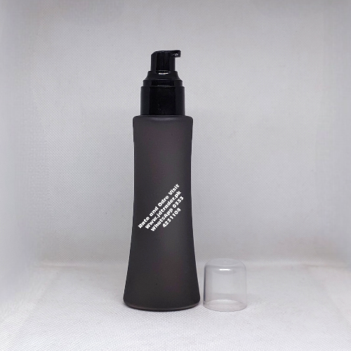 M2 BLACK PUMP 120ML FROSTED BLACK PLASTIC BOTTLE
