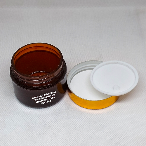 50GM GOLDEN CAP CRYSTAL JD AMBER JAR