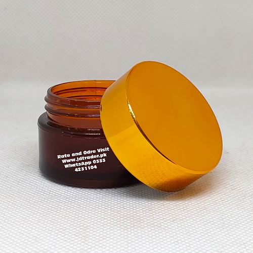 20GM GOLDEN CAP CRYSTAL JD AMBER JAR