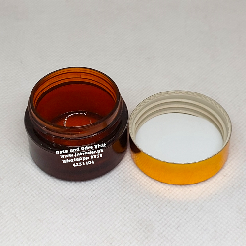20GM GOLDEN CAP CRYSTAL JD AMBER JAR