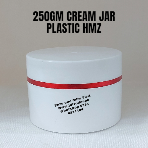 250GM CREAM JAR PLASTIC HMZ