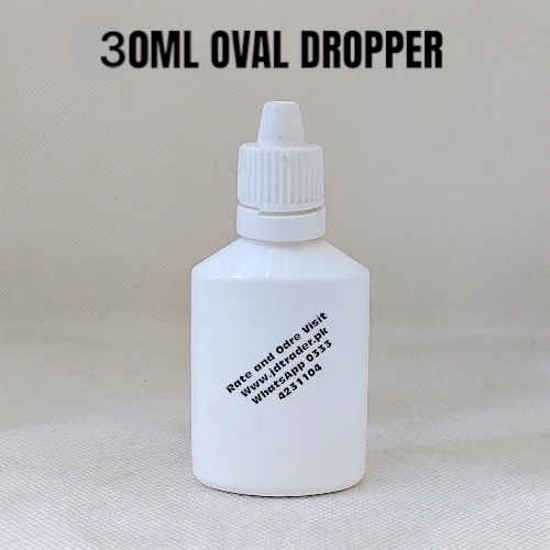 30ML MILKY OVAL DROPPER