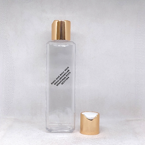 200ML NATURAL OIL SHAMPOO LOTION BOTTLE PLASTIC WITH GOLDEN PRESS CAP