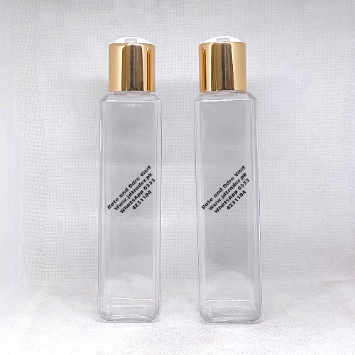 200ML NATURAL OIL SHAMPOO LOTION BOTTLE PLASTIC WITH GOLDEN PRESS CAP