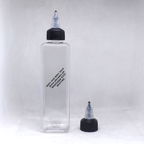 200ML NATURAL OIL SHAMPOO LOTION BOTTLE PLASTIC WITH BLACK NOZZLE CAP