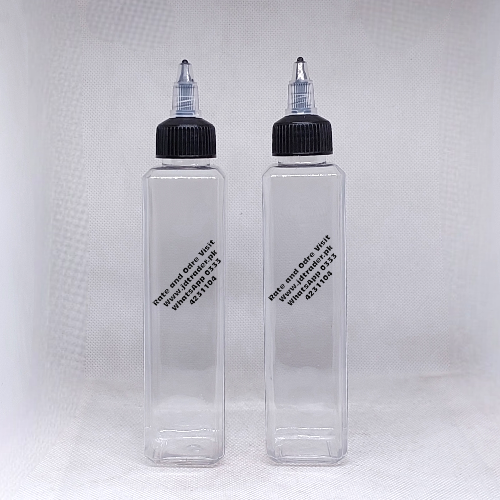 200ML NATURAL OIL SHAMPOO LOTION BOTTLE PLASTIC WITH BLACK NOZZLE CAP