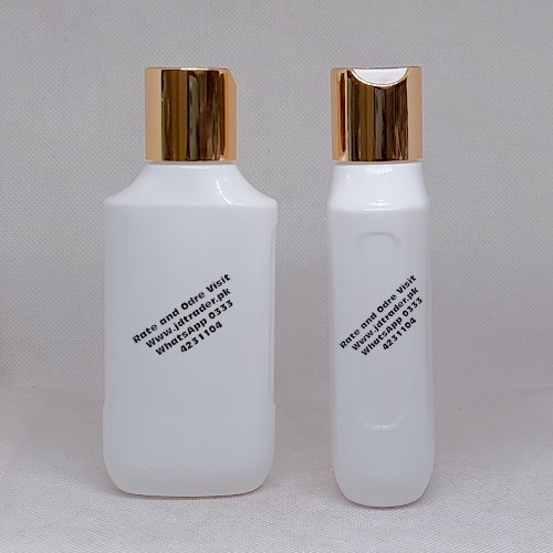 120ML PP RANDOM MILKY BOTTLE WITH GOLDEN PRESS CAP