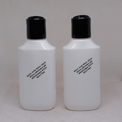 120ML PP RANDOM MILKY BOTTLE WITH BLACK PRESS CAP