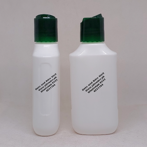 120ML PP RANDOM MILKY BOTTLE WITH GREEN PRESS CAP