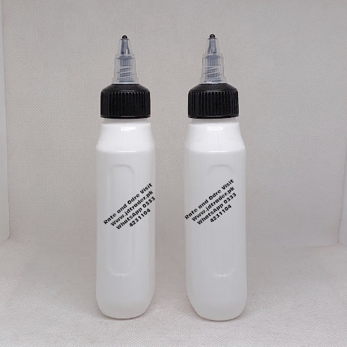 120ML PP RANDOM MILKY BOTTLE WITH BLACK NOZZLE CAP