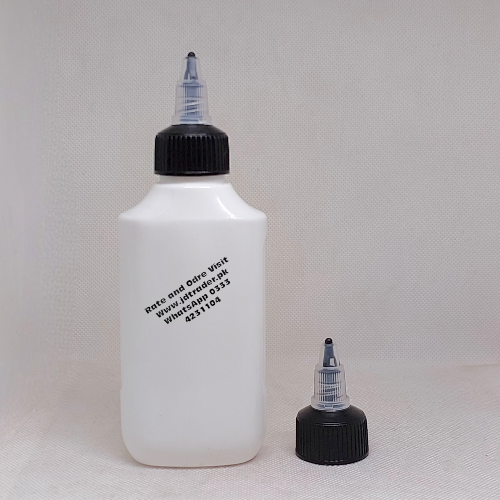 120ML PP RANDOM MILKY BOTTLE WITH BLACK NOZZLE CAP