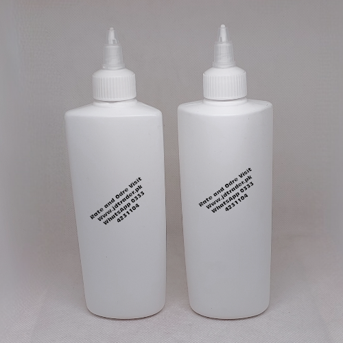 200ML MILKY BOTTLE WITH WHITE NOZZLE CAP