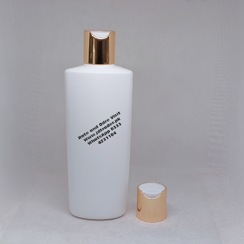 200ML MILKY BOTTLE WITH GOLDEN PRESS CAP