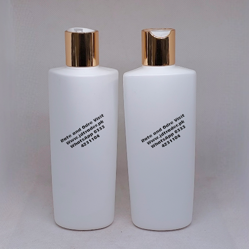 200ML MILKY BOTTLE WITH GOLDEN PRESS CAP
