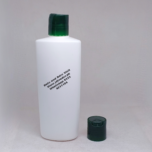 200ML MILKY BOTTLE WITH GREEN PRESS CAP