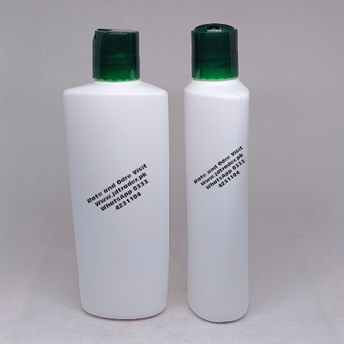 200ML MILKY BOTTLE WITH GREEN PRESS CAP