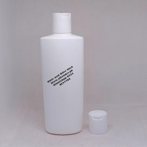 200ML MILKY BOTTLE WITH WHITE PRESS CAP