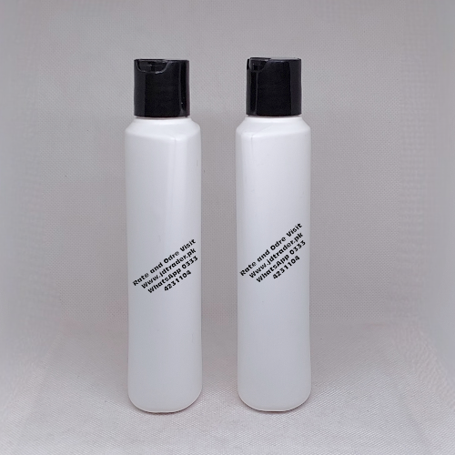 200ML MILKY BOTTLE WITH BLACK PRESS CAP