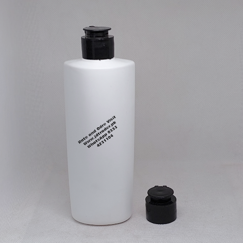 200ML MILKY BOTTLE WITH BLACK FLIP CAP