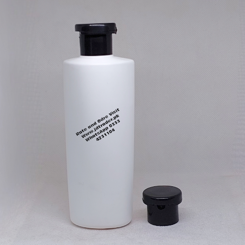 200ML MILKY BOTTLE WITH BLACK FLIP CAP