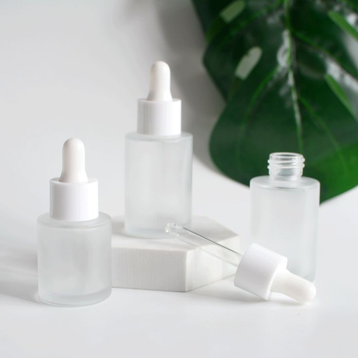 GLASS Serum  BOTTAL AL SIZE ABS Cap 30 Ml frosted
